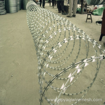 BTO22 BTO28 Concertina Razor Wire Hot Dipped Galvanized